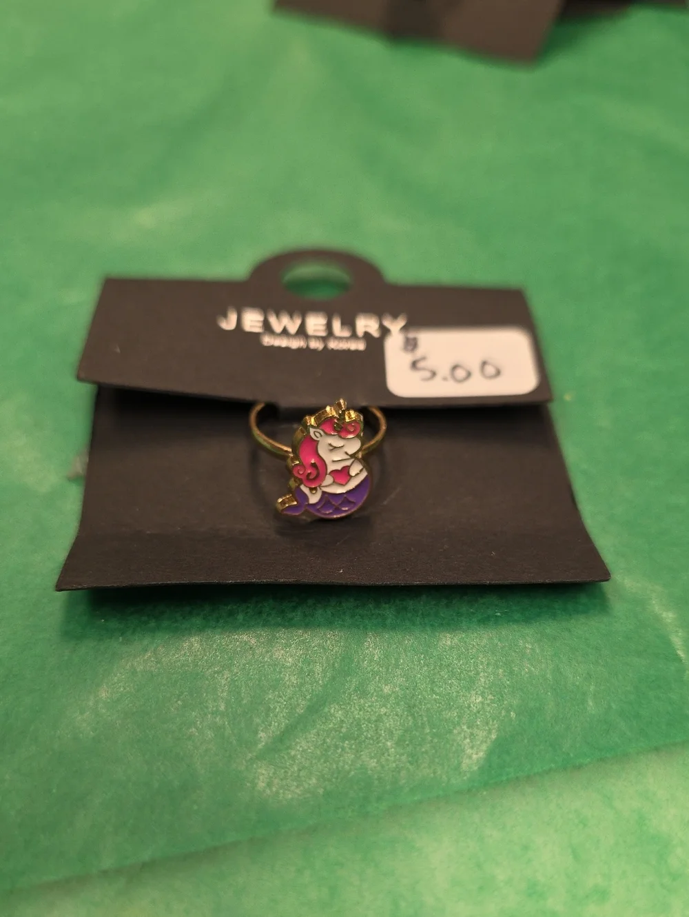 Children's Pink & Purple Mermaid Ring -